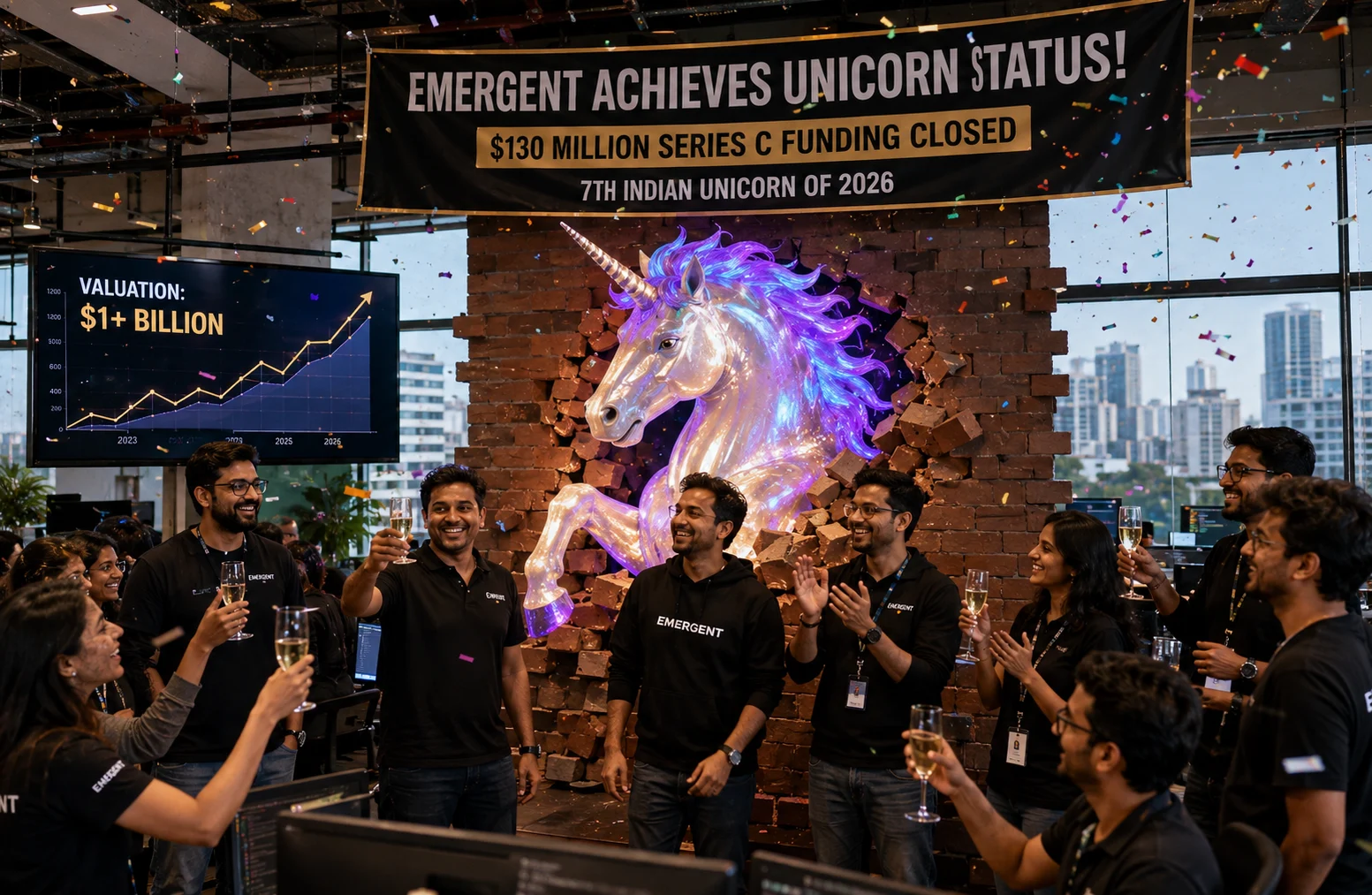 Emergent Hits Unicorn Status: AI Coding Startup Closes $130 Million Series C, Becomes India's 7th Unicorn of 2026