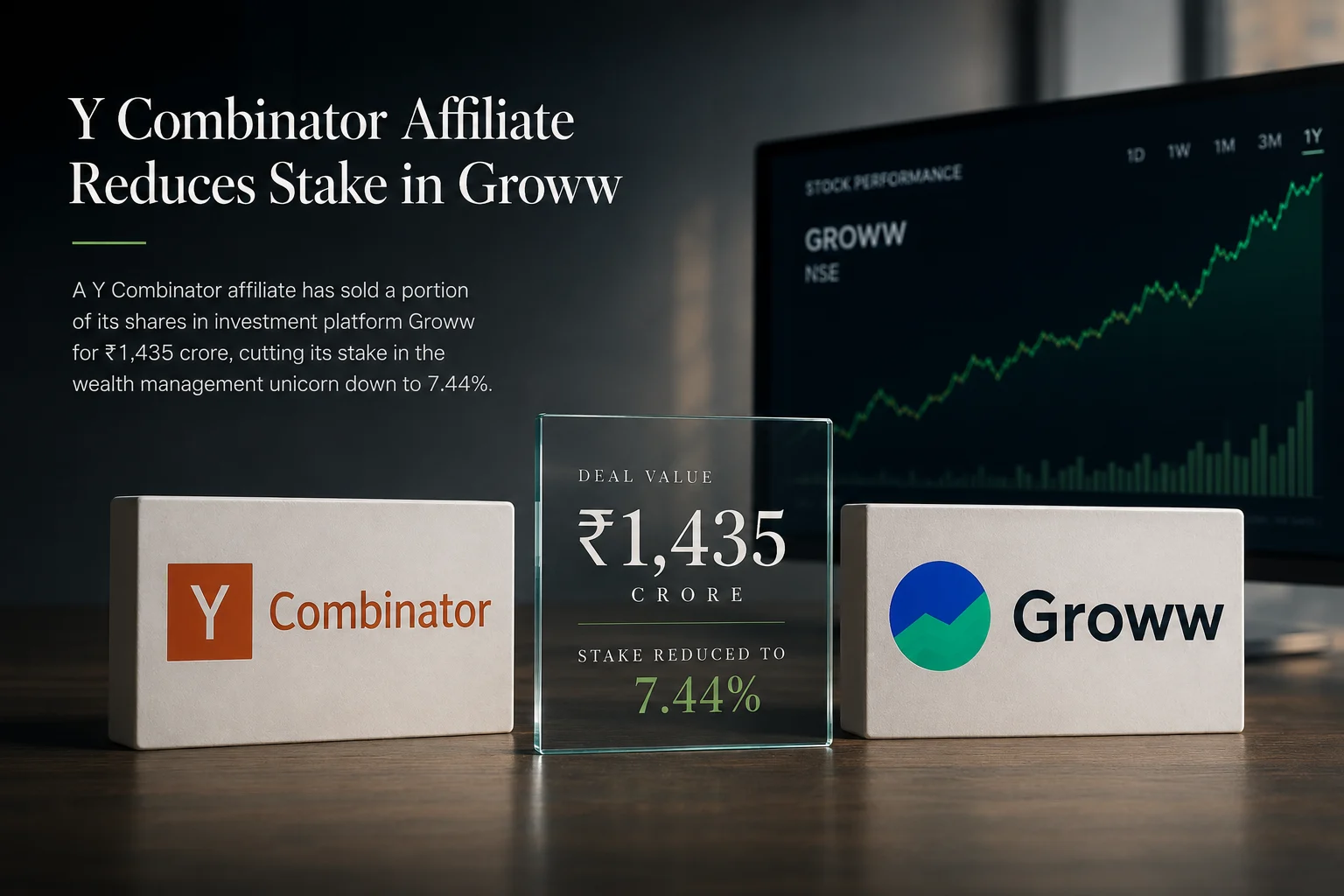Y COMBINATOR CASHES OUT AGAIN: A ₹1,435 CRORE GROWW STAKE SALE AND THE MATH BEHIND A 55.7X RETURN
